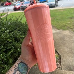 hot pink dome starbucks cup